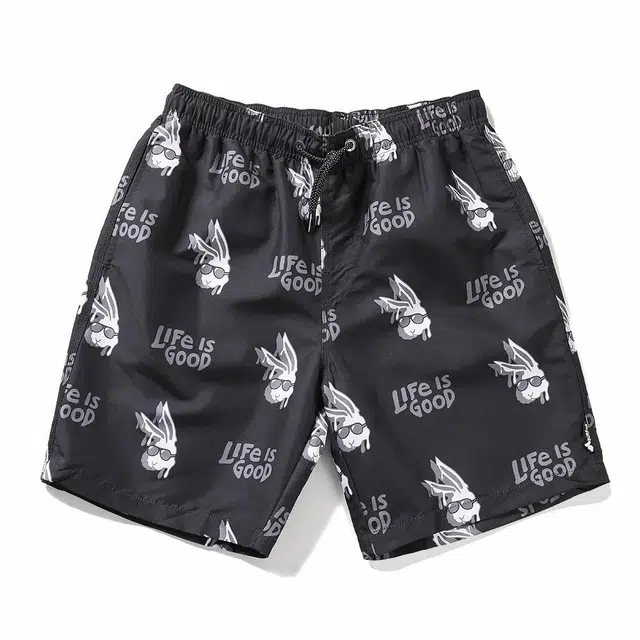 盖浪 动漫印花宽松透气舒适柔软速干沙滩裤 男款 卡通兔