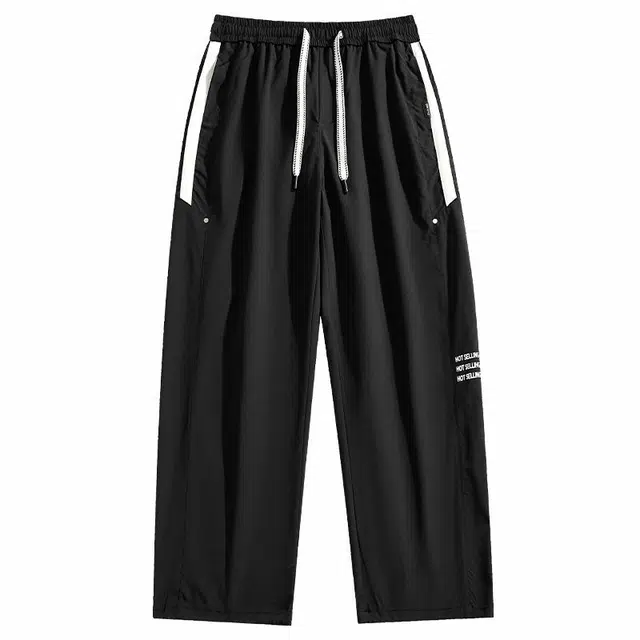 贵人鸟 城市机能系列 字母印花合身直筒休闲裤 男女同款