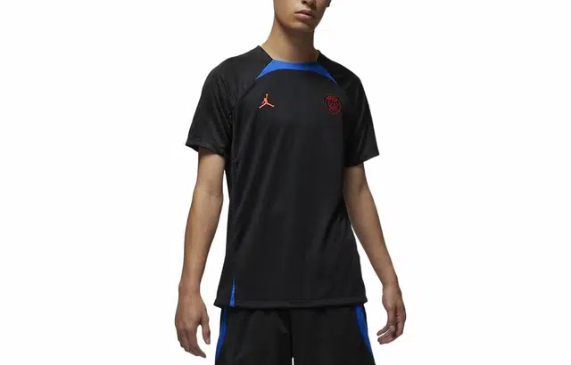 Jordan Dri-FIT Paris Saint-Germain Away Logo Crewneck Tee Black