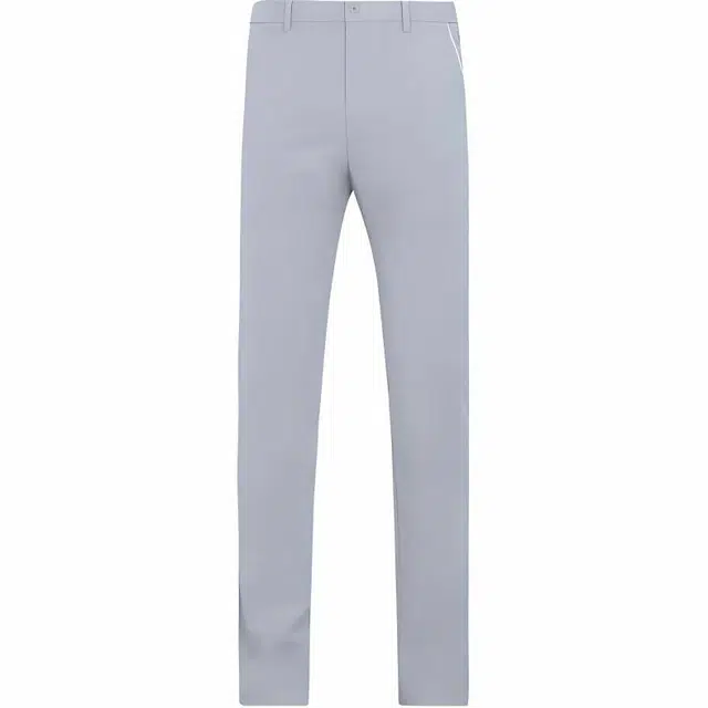 迪柯尼 纯色中腰拉链微弹直筒休闲裤 男款