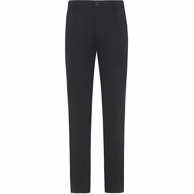 迪柯尼 易打理零压通勤中腰直筒休闲裤 男款 黑色