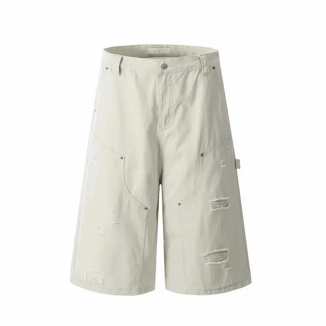 大白鲨 个性潮流时尚舒适百搭小众工装短裤 男女同款