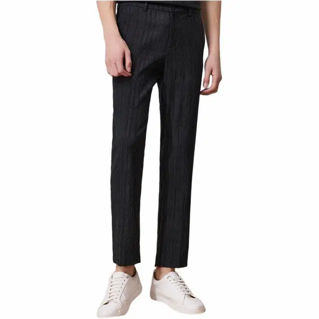 依文 直筒微弹商务休闲裤 男款 藏蓝