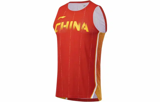 李宁 篮球系列 字母圆领套头无袖篮球背心 男款 亮霓虹