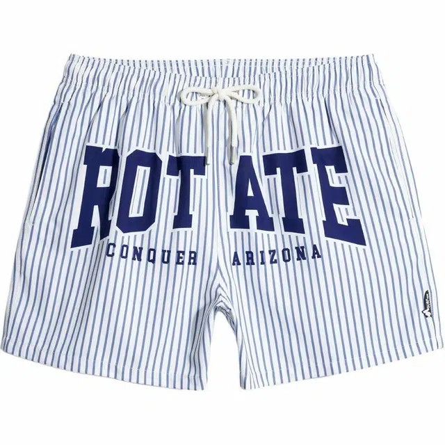 盖浪 速干系带舒适百搭沙滩裤 男款 蓝白条纹