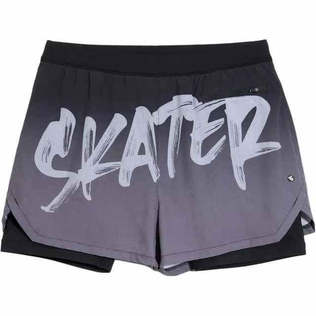 盖浪 户外畅游水下运动休闲泳裤 男款 深灰渐变