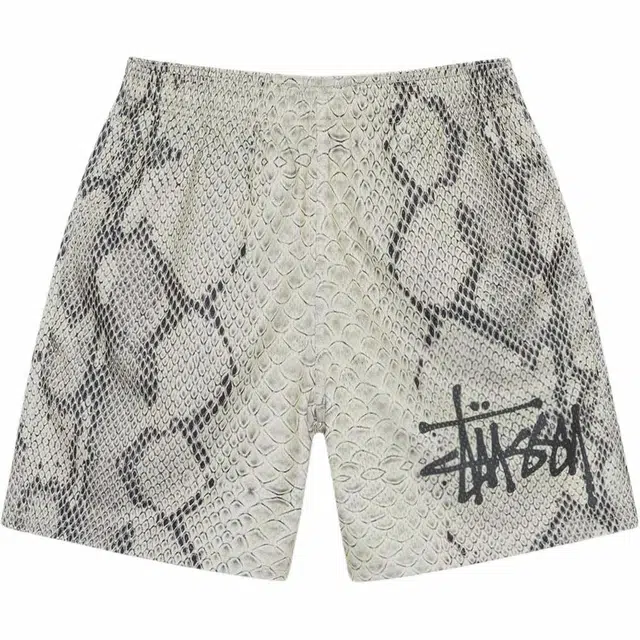 Stussy SS24 MESH SHORT BASIC SNAKE logo