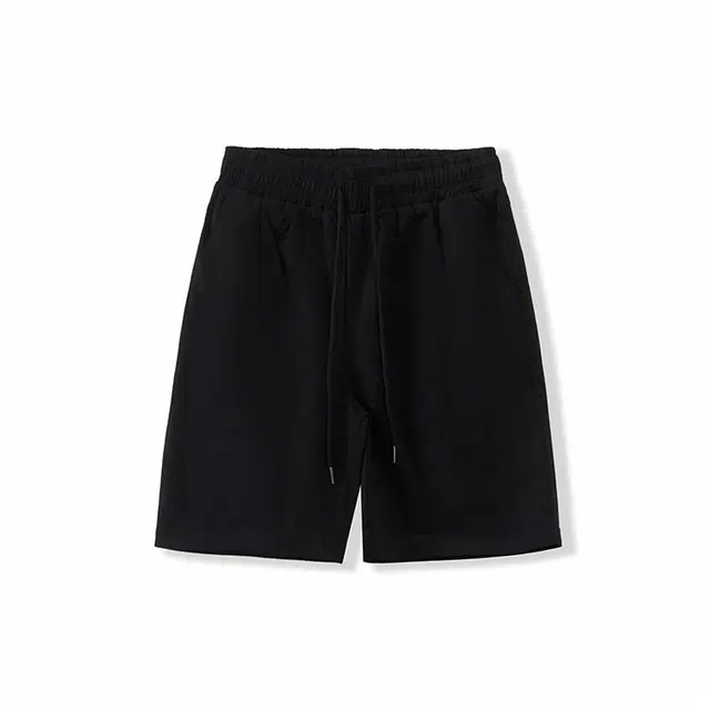 我是大卫 纯色系带百搭高级感休闲短裤 男女同款