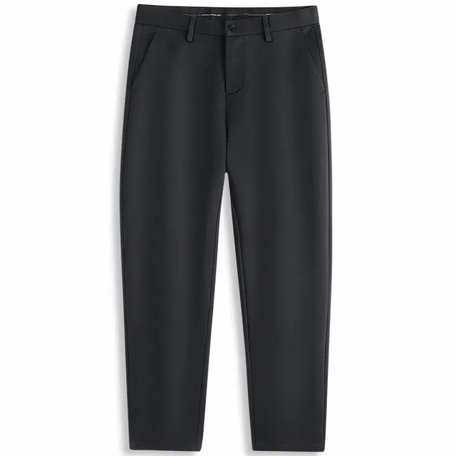 与狼共舞 简约弹力商务通勤百搭中腰直筒休闲裤 男款