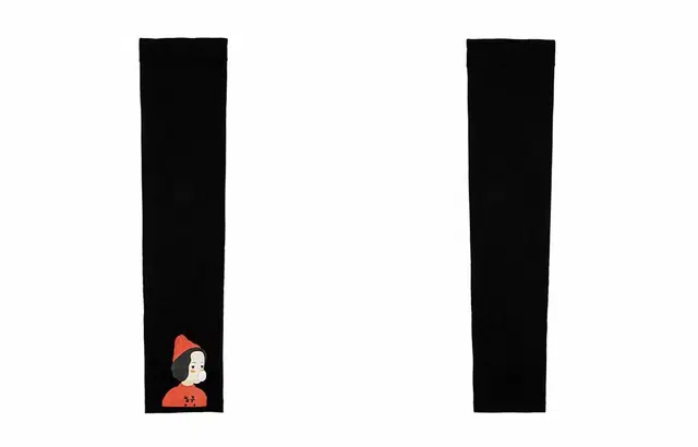 白卷 百搭无缝一体防紫外线防晒冰袖 卡通可爱护臂冰凉袖套 防晒袖 女款