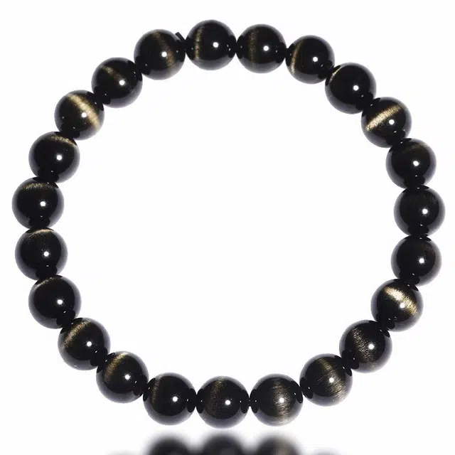 妍韵珠宝 金猫眼 国潮新中式 精致小众高级感招财转运#好运 黑曜石 手串 男女同款情侣款