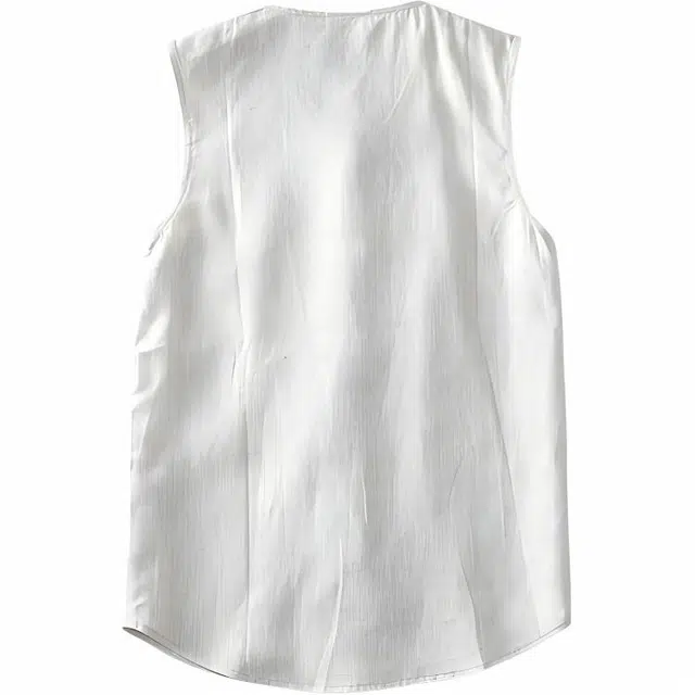 恒源祥 中国风薄款大码坎肩无袖汗衫纯色背心 男款