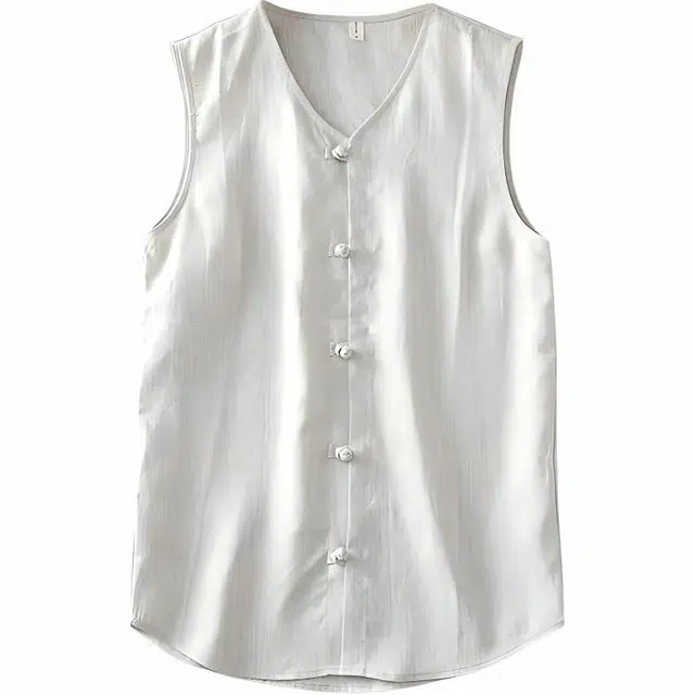 恒源祥 中国风薄款大码坎肩无袖汗衫纯色背心 男款