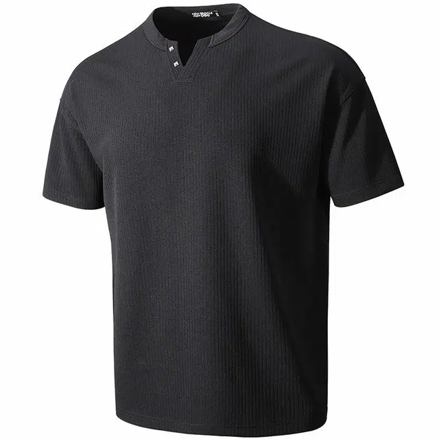 Muscle Dog Henley Black