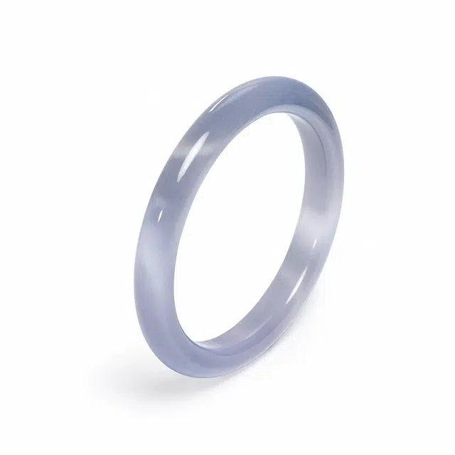 六桂福 福韵金 烟雨灰 精致轻奢时尚小巧优雅小清新 简约小众高级感设计 日常百搭#好运 玻璃猫眼 手镯 女款