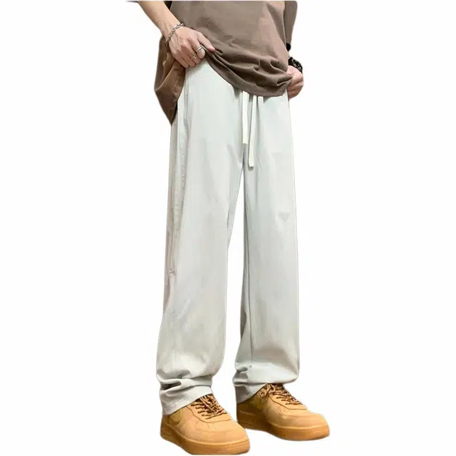 煦加 美式条纹直筒休闲裤 男款