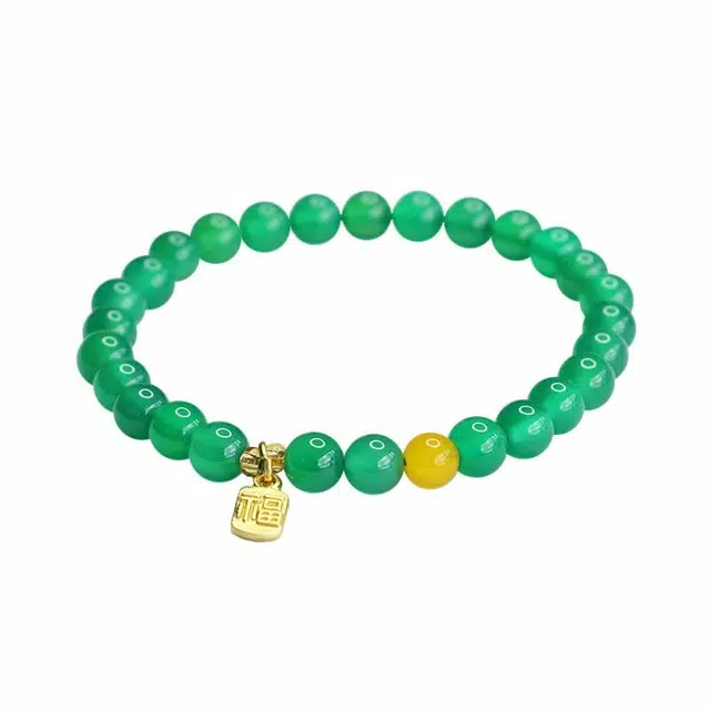 岁月静好 静谧素雅 精致简约 轻奢高级 国潮新中式风格 福牌转运文玩佛珠盘玩念珠 玉髓 手串 男女同款情侣款