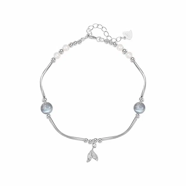 前方大荒野 月光鱼尾链温柔甜美迷人轻奢简约时尚小众设计潮流日常百搭精致时髦独特气质 合金 手链 女款