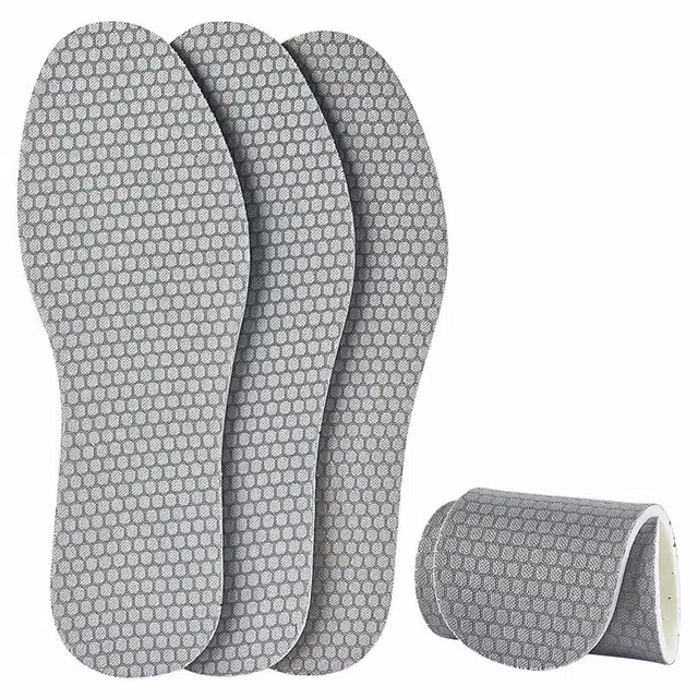 足印部落 夏季专用加厚乳胶吸汗透气防臭防滑软底舒适不累脚踩屎感超软防痛 针织布 鞋垫 男女同款情侣款