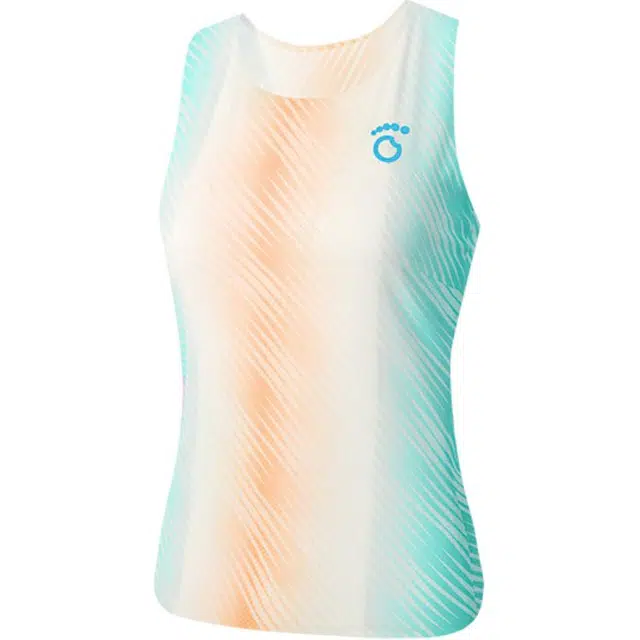 马孔多 透气运动休闲舒适竞速跑步训练背心 女款 青绿色