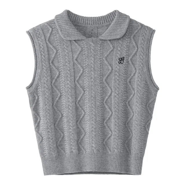 法儿家 小个子通勤百搭简约背心 女款