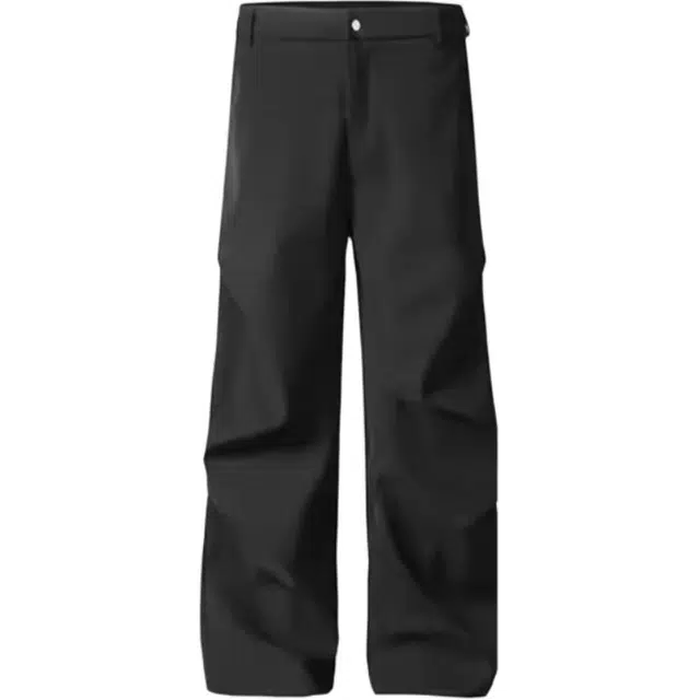 煦加 休闲中腰宽松纯色西装裤 男女同款