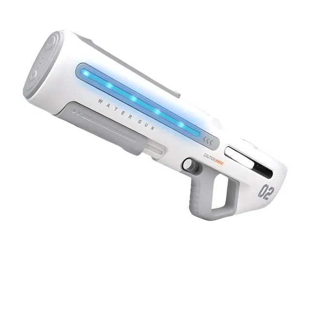 乐智由我 自动吸水强力滋水跑马灯高压 脉冲电动连发水枪 枪型玩具