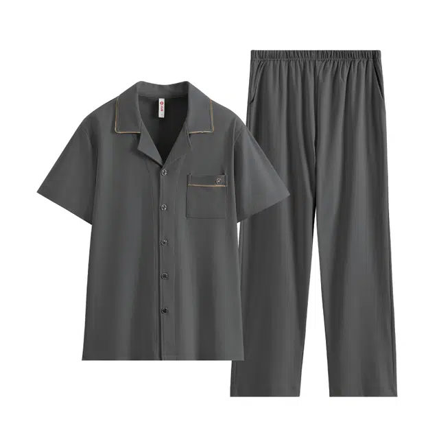 芬腾 短袖长裤时尚休闲家居服可外穿睡衣套装 男款