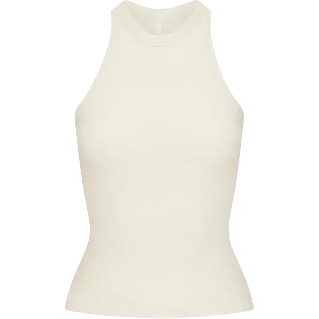 SKIMS SOFT LOUNGE HIGH NECK TANK BONE