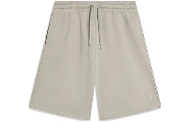 李宁 中国色系列 纯色宽松运动短裤 男款 石脊灰