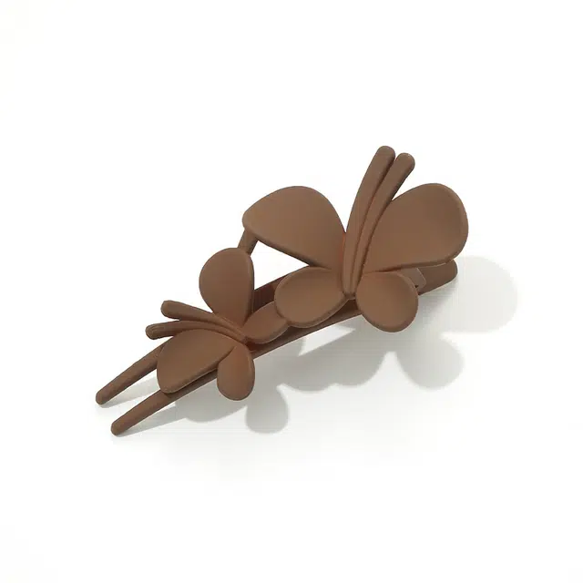 如花梦 高级感蝴蝶夹子后脑勺盘发神器气质抓夹一字夹发卡 亚克力 发夹 女款