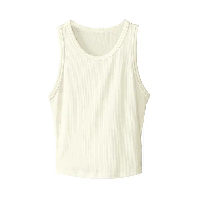 法儿家 奶昔背心夏季韩系小个子冰丝上衣内搭无袖 女款