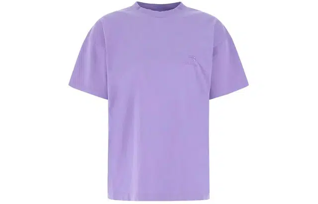 Balenciaga Logo Print T-Shirt Purple