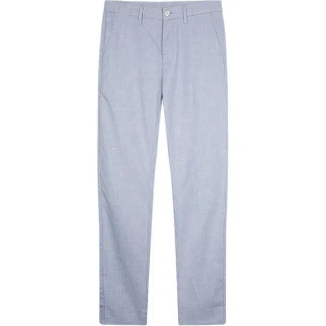 才子 垂顺时尚中腰休闲裤 男款 灰蓝色