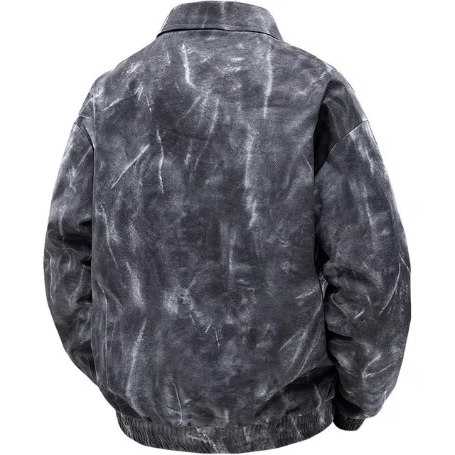 雅鹿 时尚宽松扎染休闲百搭长袖夹克外套 男款