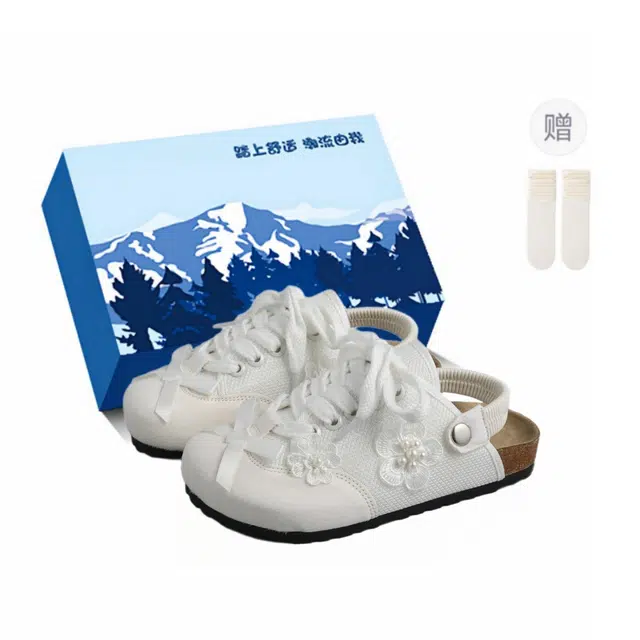 小鹿米利 百搭舒适 颗粒底橡胶底 静音防磨包头拖鞋 女