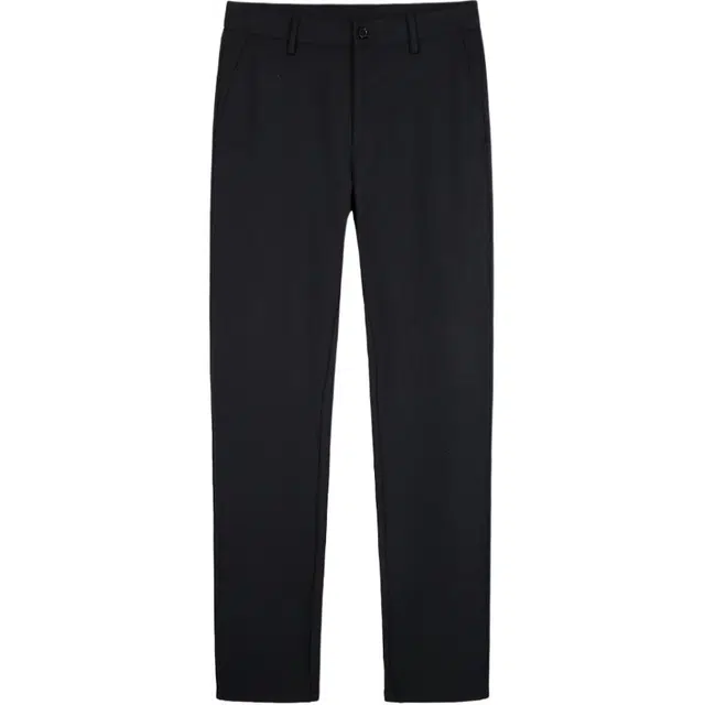 才子 商务纯色舒适休闲裤 男款 黑色