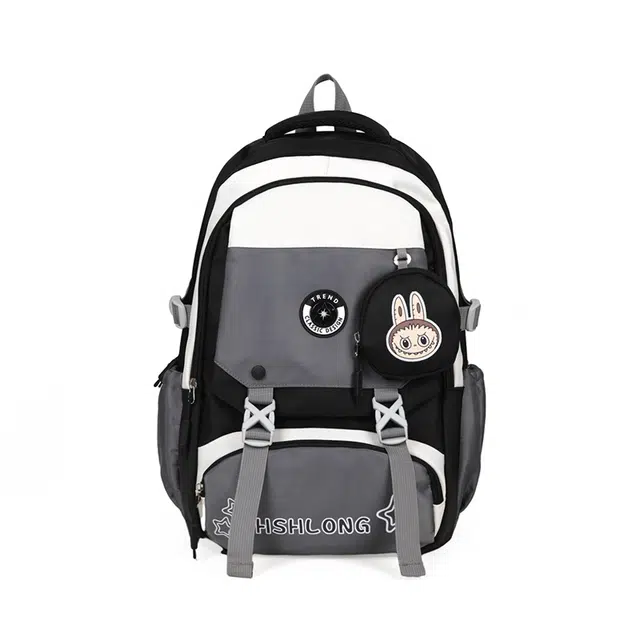 恒源祥 大容量轻便简约撞色 复合布 双肩包 男女同款情侣款 多色