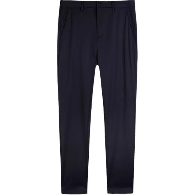 才子 修身透气纯色休闲裤 男款 黑色