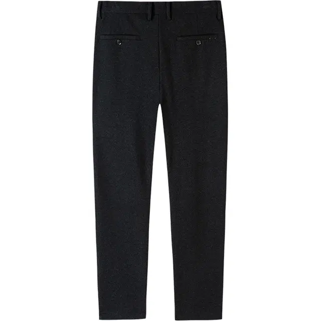 才子 简约垂顺商务休闲裤 男款 黑灰色