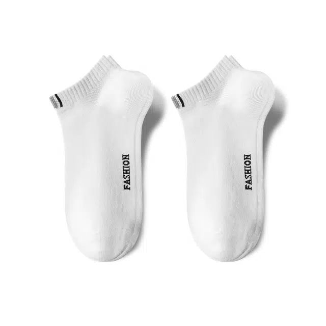 润微 网眼吸汗抑菌透气防臭船袜 男款 组合装