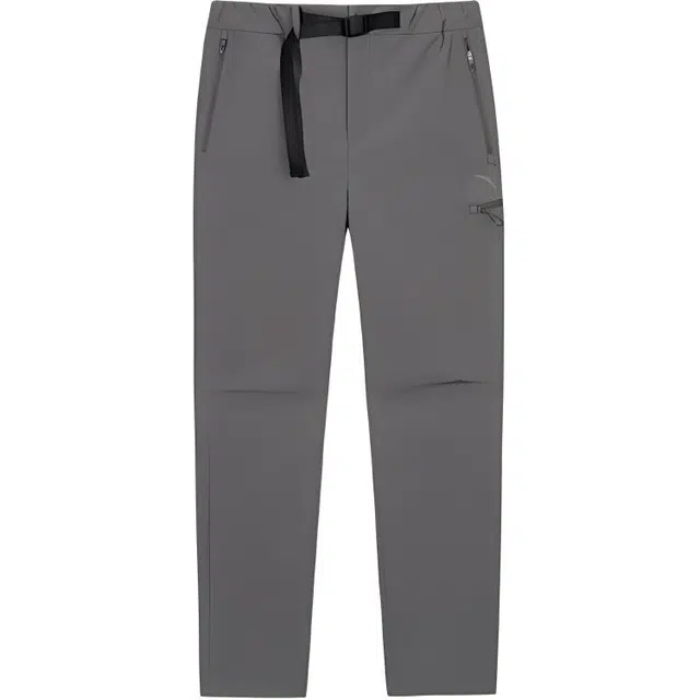 超级安踏 纯色中腰透气百搭多口袋休闲裤 男款 石雾灰