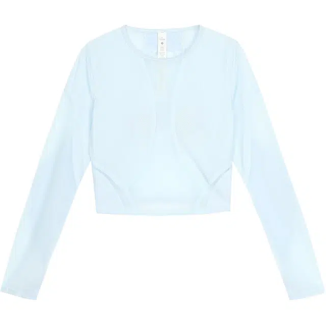 lululemon Mesh Panelled Logo Long Sleeve Pullover