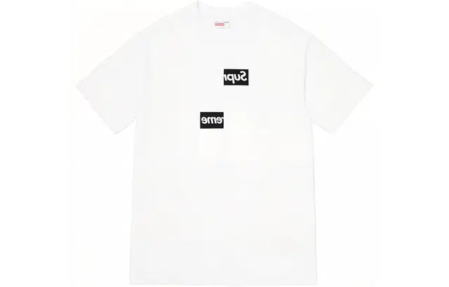Supreme x Comme des Garcons SHIRT Split Box Logo Tee White LogoT