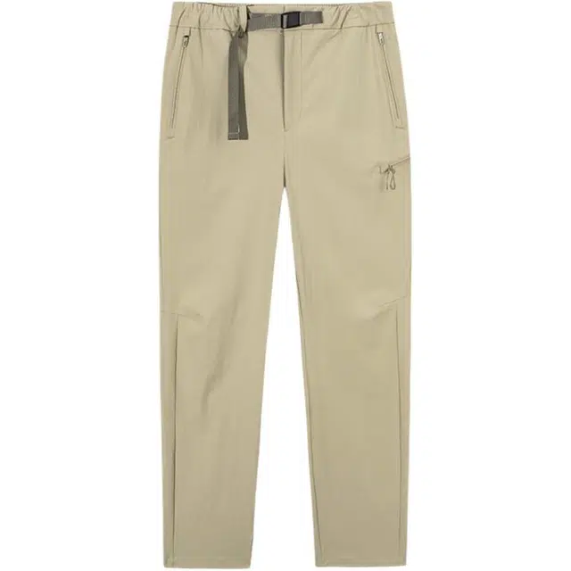 超级安踏 纯色中腰透气百搭多口袋休闲裤 男款 绝尘灰