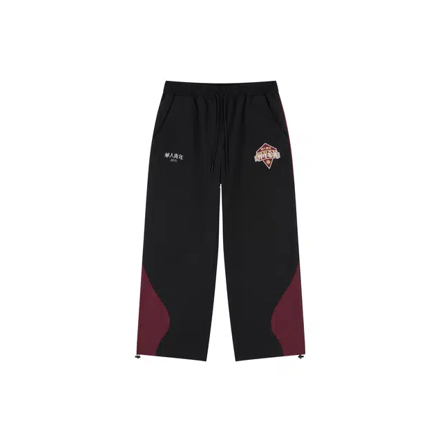 华人青年 基础拼接运动户外休闲裤 男女同款