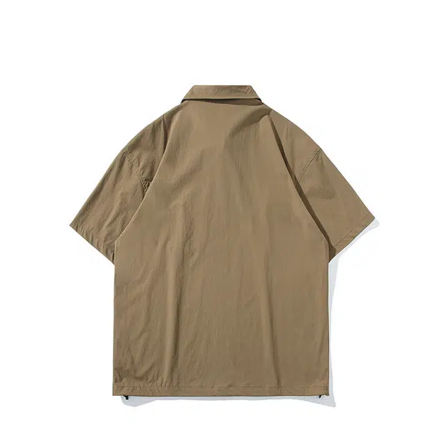 欧路得 简约百搭舒适透气休闲短袖衬衫 男款