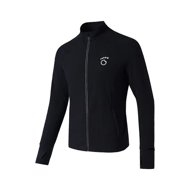 马孔多 吸湿速干针织拉链田径服 男款 黑色