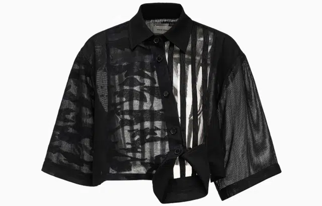 Feng Chen Wang Short Sleeve Shirt Black