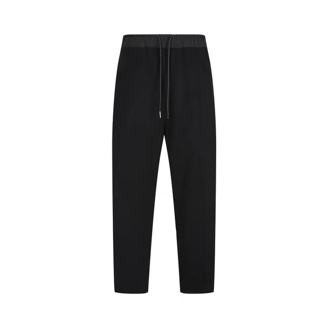 速写 九分弹力锥形休闲裤 男款 本黑